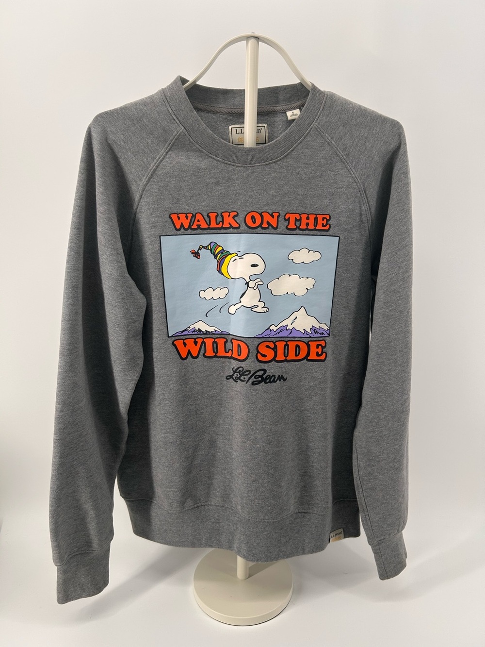 LL Bean x Peanuts Snoopy Sweatshirt Small Gray